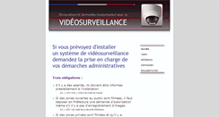 Desktop Screenshot of declaration-videosurveillance.com