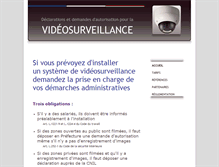 Tablet Screenshot of declaration-videosurveillance.com